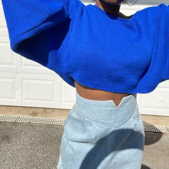 Vintage high waist Denim skirt - Picture 6 of 6